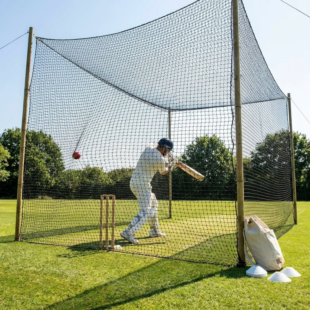 Custom size cricket netting made from HDPP material
