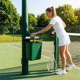 Tennis Court Bin & Shelf in Green, Black, or Blue made from PVC and Aluminium