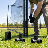 Replacement cage parts for baseball and cricket cages made from galvanised steel