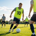 Sports team numbered bibs in vibrant colours for all ages