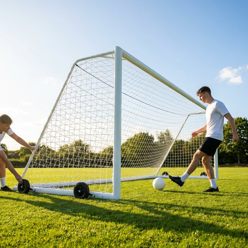 16x6ft aluminium football goal for youth matches