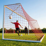Football goal nets 24 x 8 ft, durable HDPE for clubs and schools