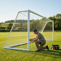 Replacement football goal nets for Alu110 goals, various sizes in white