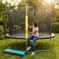 Replacement trampoline pole pads with cushioned protection for outdoor use