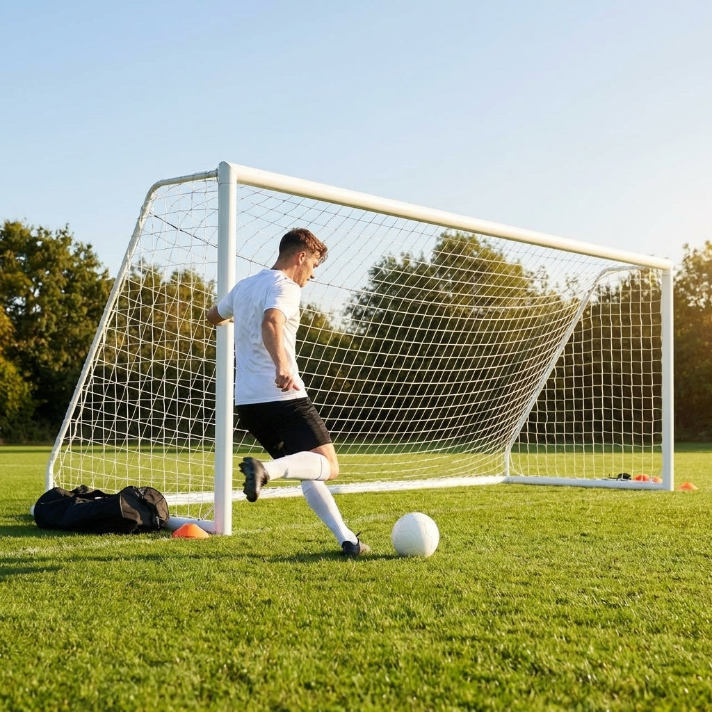 16 x 7ft replacement football goal nets in HDPE for football clubs