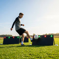 Interactive rebound boards for football training with advanced features