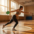 Rubber discus in various weights and colours for indoor and outdoor use