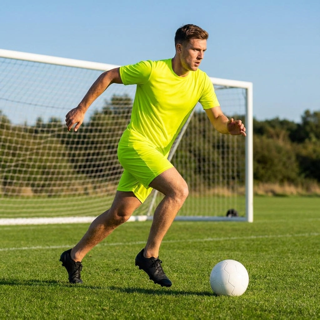 Men's football shirt in multiple colours, made from polyester for athletic use