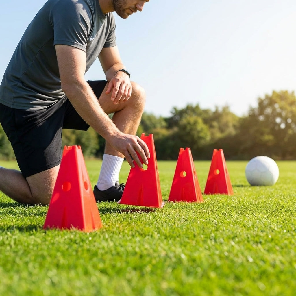 Training cones for sports practice, durable 12-inch cones