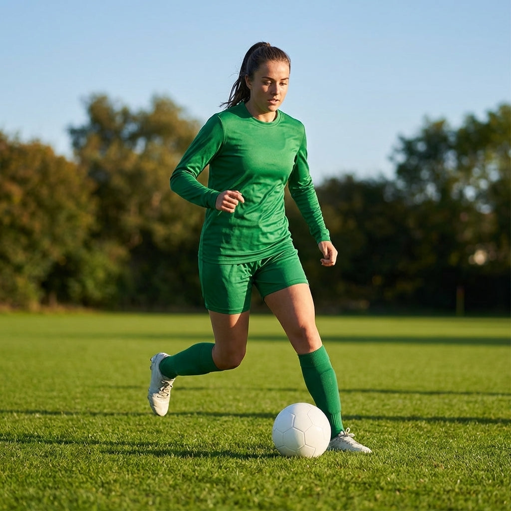 Women's Long Sleeve Football Shirt in multiple colours