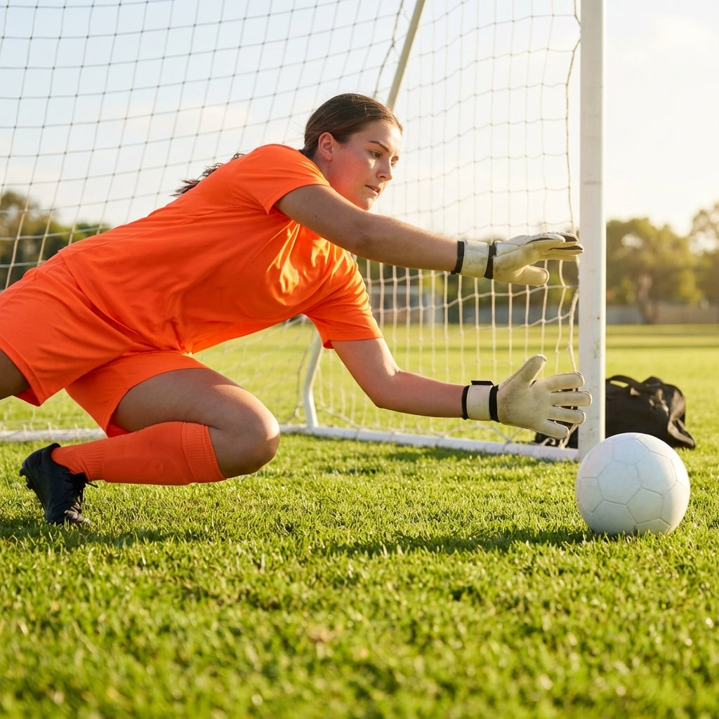 Women’s polyester goalkeeper shorts in vibrant colours