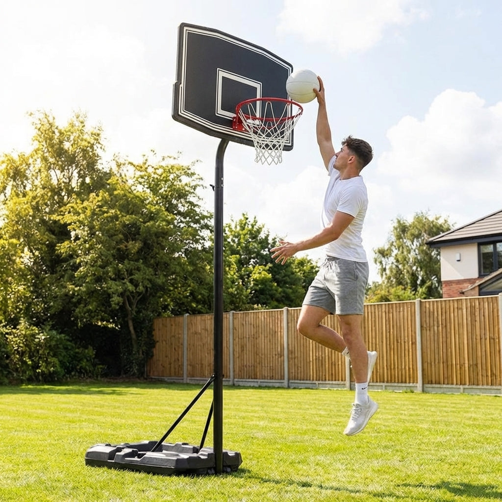 Adjustable Basketball Hoop with Portable System