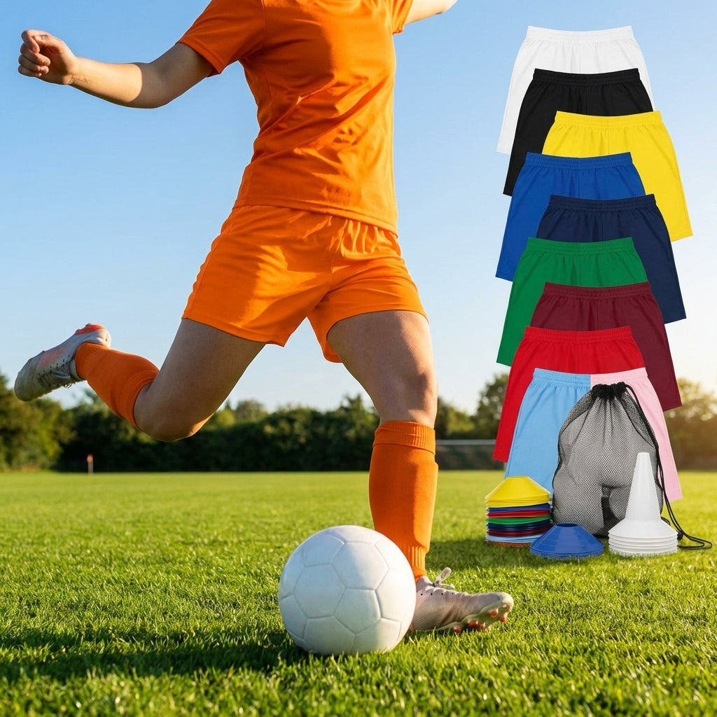 Women's Football Shorts in various colours and sizes
