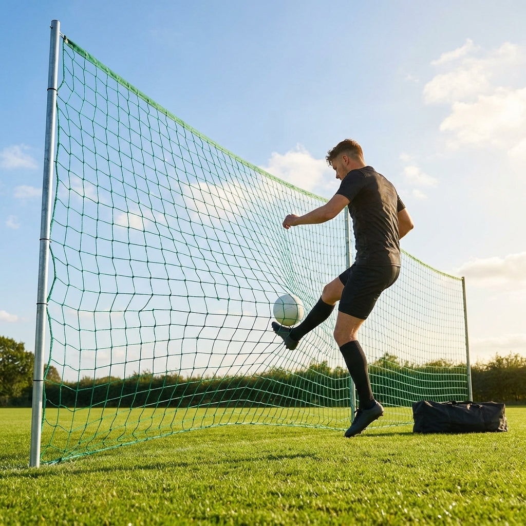 Football Ball Stop Netting in use at a sports centre