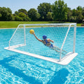 Floating water polo goal made of aluminium, suitable for competitions