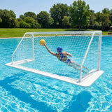Floating water polo goal made of aluminium, suitable for competitions