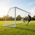 Stadium football goal with aluminium frame and durable netting