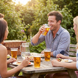 Unbreakable plastic glasses pack of 4, perfect for garden and hot tub use