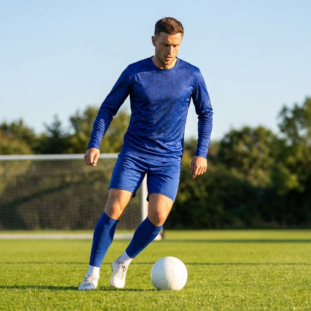 Men’s Long Sleeve Football Shirt featuring geometric design