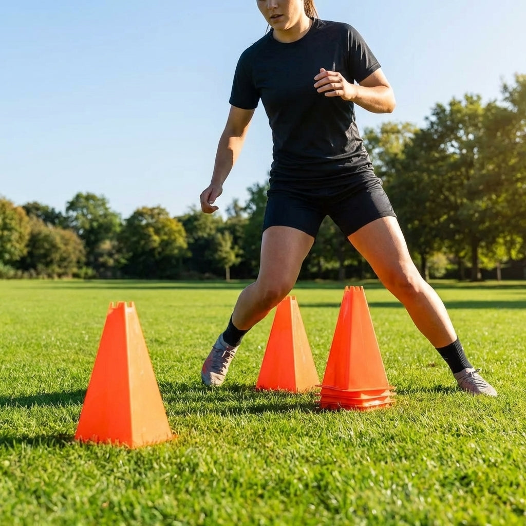 Training cones for sports practice, durable 12-inch cones