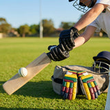 Coloured cricket batting gloves with English Pittard leather palm