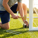 Steel U-Peg Goal Anchors 18in for Outdoor Football Pitches