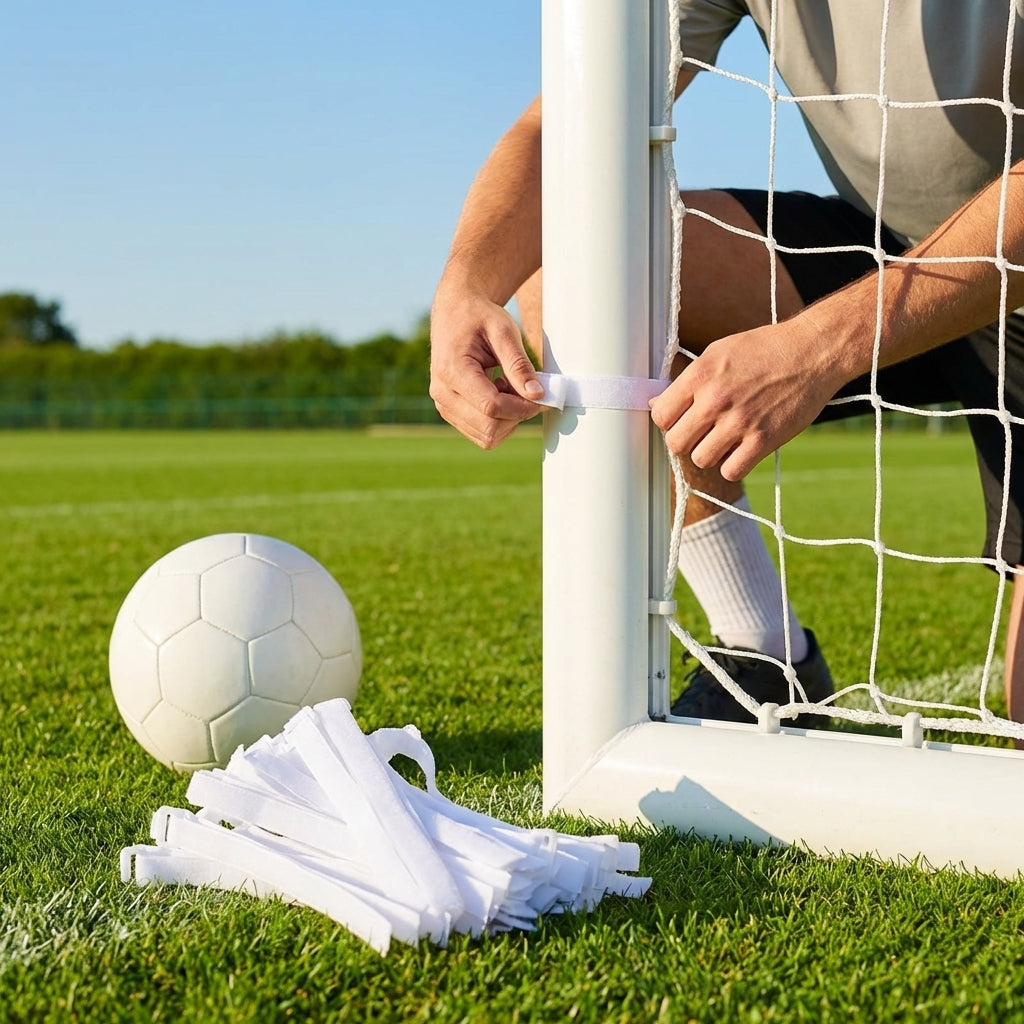 Quick-Release Goal Net Ties for Football and Hockey Goals