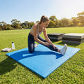 Rubber gym flooring mats, 50cm x 50cm, recycled rubber