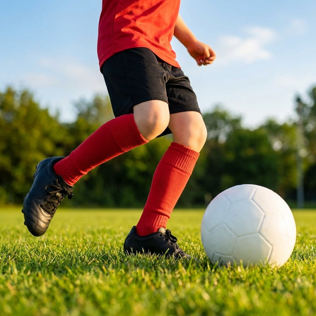 Football socks available in various sizes and vibrant colours