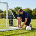 8 x 4 Football Goal Nets in White HDPE for Clubs and Schools