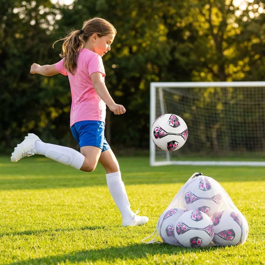 Club football in multiple colours and sizes for multi-surface use