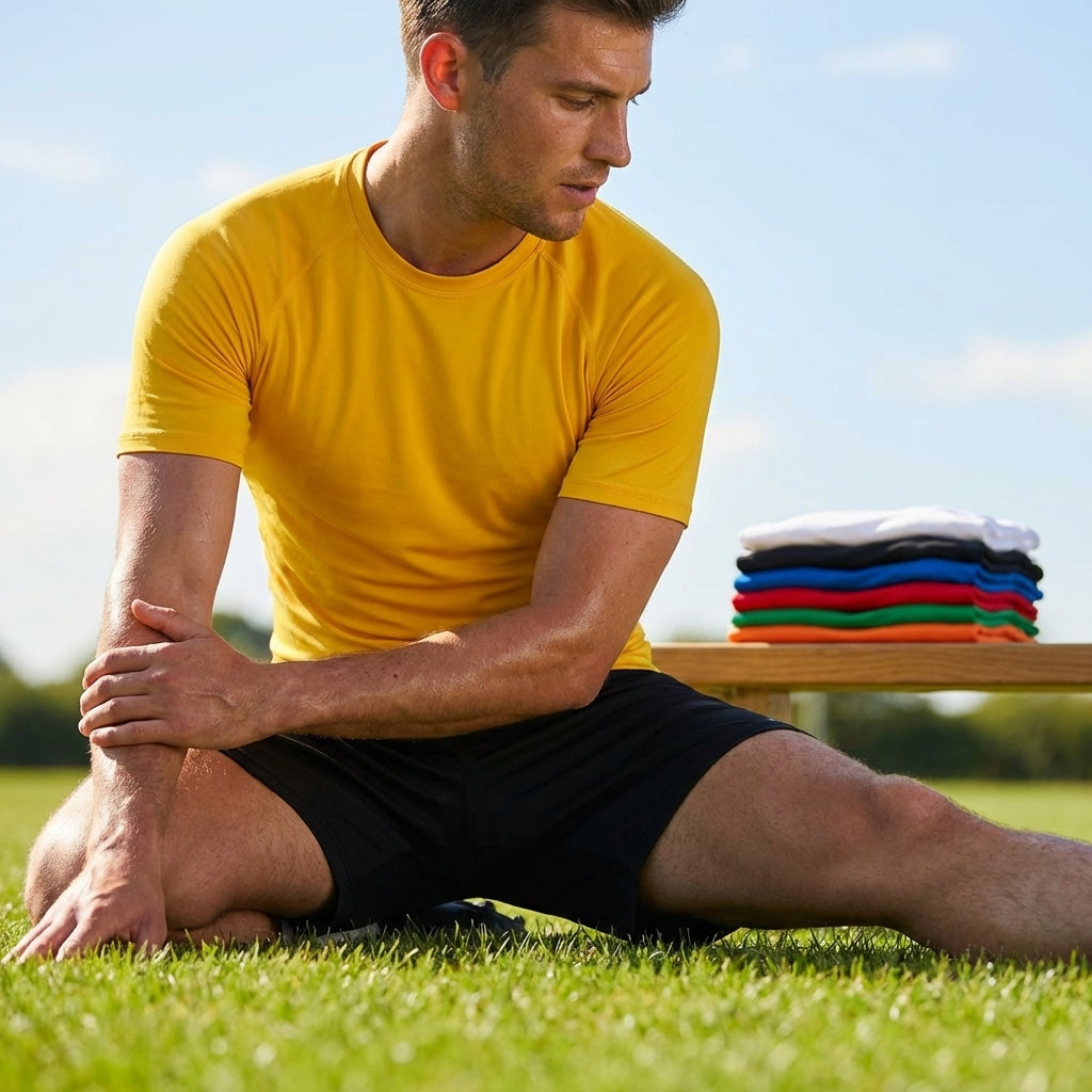 Men's base layer short sleeve top in various colours, perfect for sports