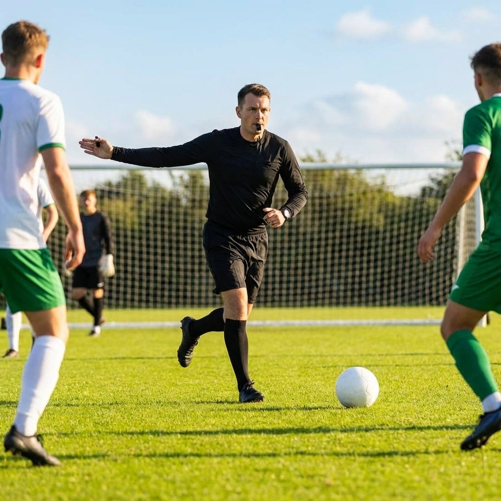 Football referee shirt with premium fabric for sports officials