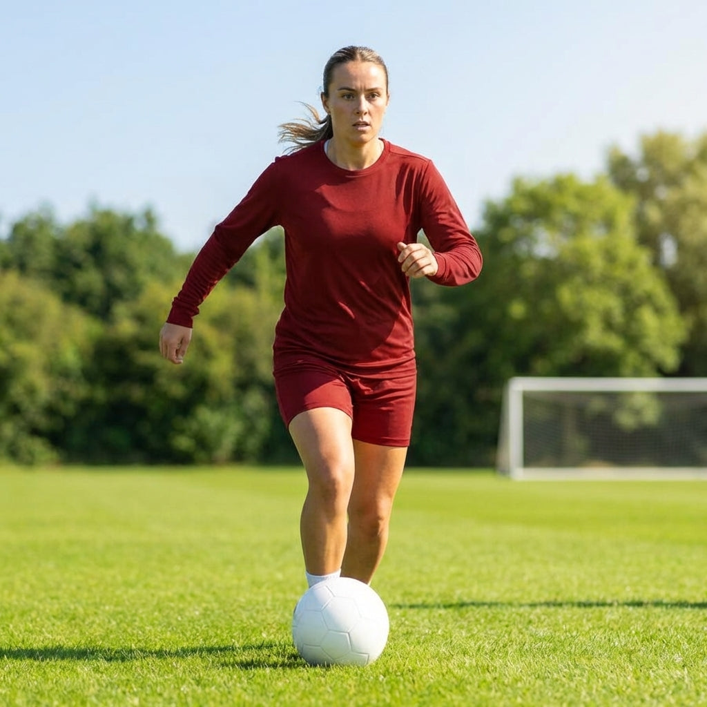 Women's Long Sleeve Football Shirt in multiple colours