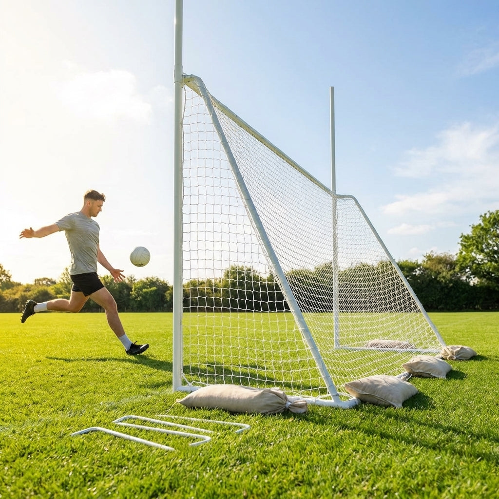 Freestanding Gaelic and Hurling Goal with Aluminium Frame