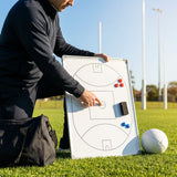 Double-sided coaching board with aluminium frame and accessories
