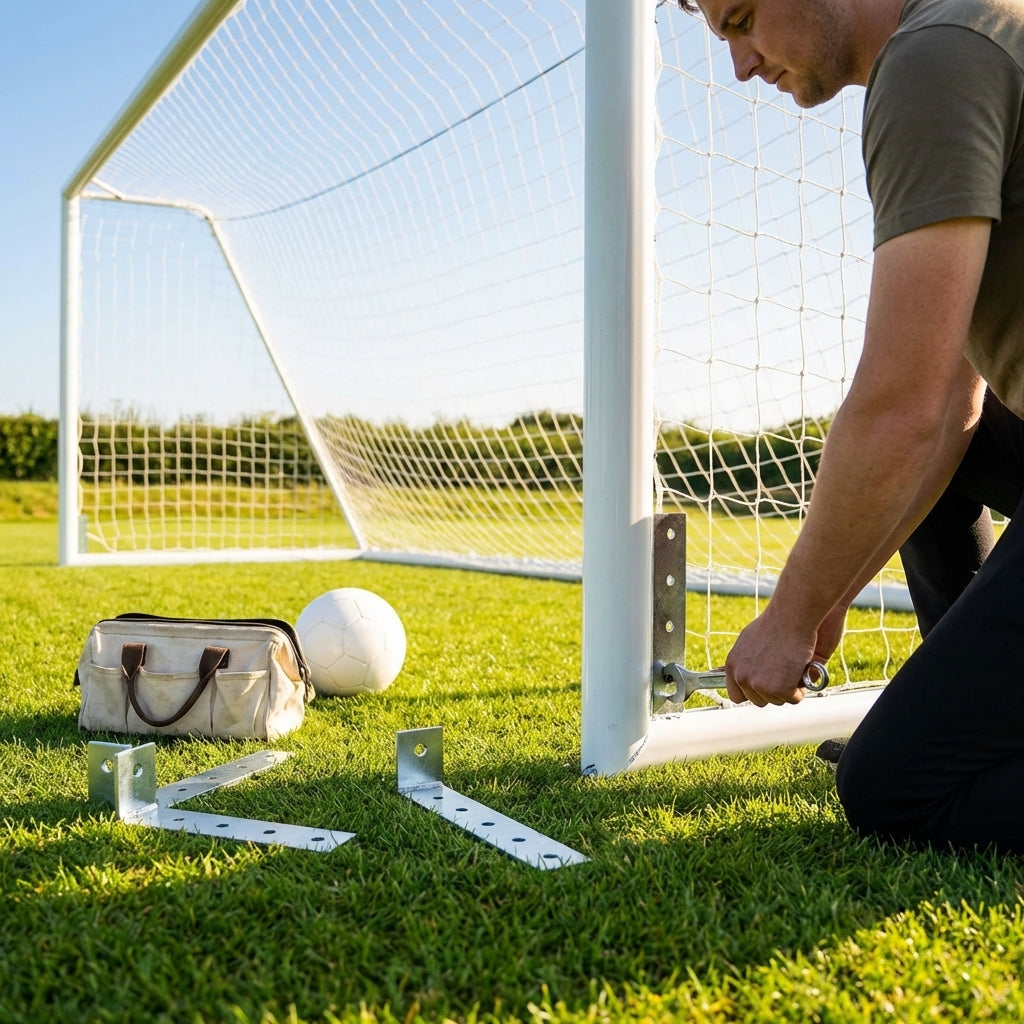 Football Goal Brackets – Aluminium – Durable Replacement – Sports Equipment
