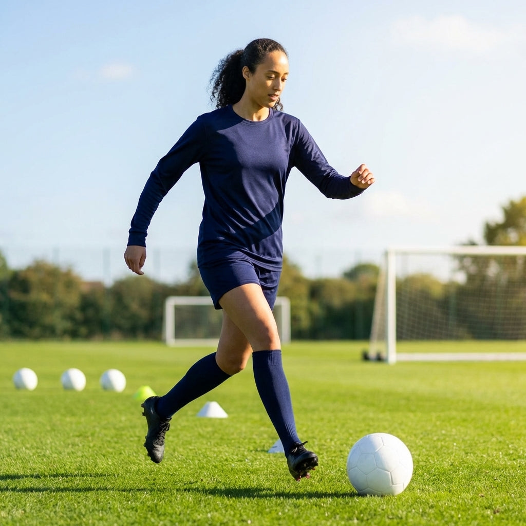 Women's Long Sleeve Football Shirt in multiple colours