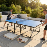 Foldaway Table Tennis Table with regulation size and PVC laminate