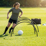 Football Training Passing Arcs, Fluorescent Yellow, High Tensile Plastic