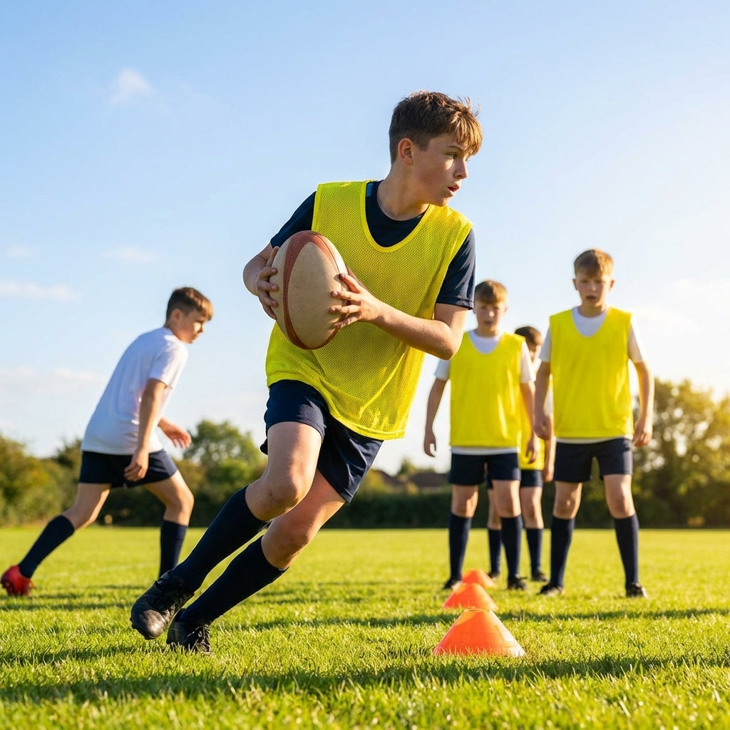 Rugby Training Bibs in Various Colours and Lightweight Mesh
