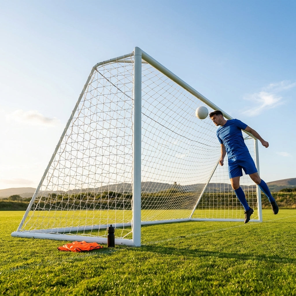 16 x 7ft replacement football goal nets in HDPE for football clubs