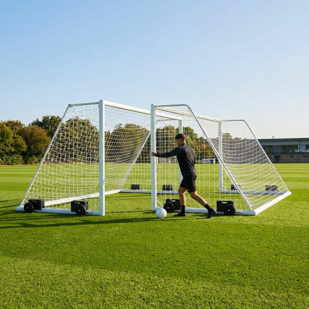 Freestanding Football Goal – 12ft x 6ft – Aluminium – Youth Matches