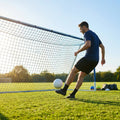 Football goal nets 24 x 8 ft, durable HDPE for clubs and schools