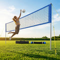 Replacement volleyball net with twisted PE and PVC banding
