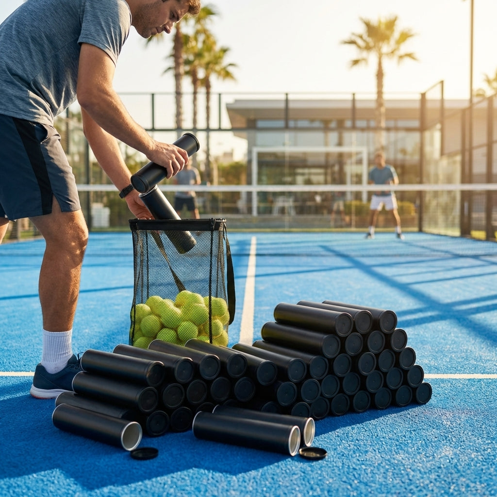 Professional padel balls with DuraCore and FluroFelt technology