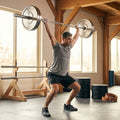 Steel Olympic lifting barbell for gym and home use