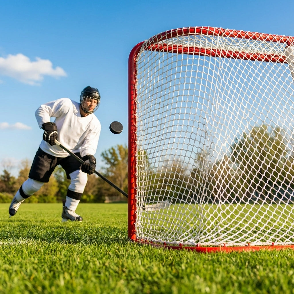 Replacement ice hockey net with polypropylene material for professional use