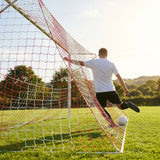 Multi-colour football goal nets for full-size goals
