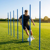 Slalom training poles in vibrant colours for sports practice